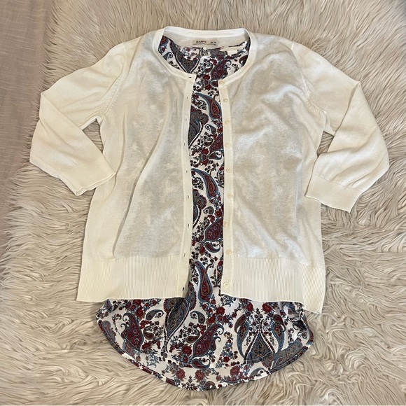 Cardigan and Pattered Top | Bundle - Picture 2 of 15